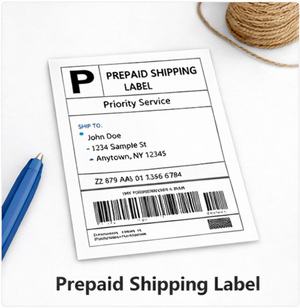 Prepaid Shipping Label